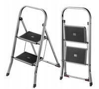 Échelle pliante KADAX en acier, marchepied avec capacité de charge jusqu'à 15...