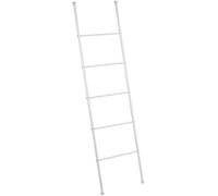 Wenko Échelle porte-serviettes Viva – Acier blanc, 5 niveaux, 43 x 156,5 x 3,5 cm