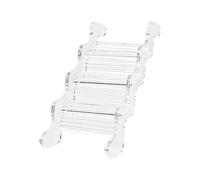 Échelle pour hamster - Système de rampe d'exercice en acrylique transparent, accessoire de mobilité pour petits animaux | Construction légère et avec marches de préhension, configuration d'enr