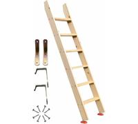 Échelle pour lit superposé avec marches de 9,9 cm de Large, Supports de Fixation et Patins en Caoutchouc, échelle de Remplacement légère, échelle en Bois pour lit Mezzanine Simple,