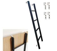 Échelle pour Lits superposés 116 cm/130 cm/140 cm/150 cm - Charge maximale 150 kg, échelle en métal Lisse pour Camping-Car, dortoir, Facile à Assembler (Taille : 116 cm/4