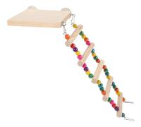 'échelle pour Perroquet en Bois, Plateforme et Escalier | Jeu D'entraînement pour Oiseaux, Stimule Motricité et Esprit, Usage Ludique, Forme Échelle avec Plateforme