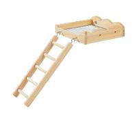 Échelle pour Perruche | Accessoire d'exercice en Bois | Perchoir d'Activité pour Oiseaux | pour Perruche Calopsitte, Conure, Inséparable, Mandarins, Canaris, Gerbilles, Chinchillas, Hamsters