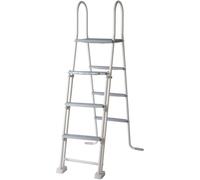 Gre Safety 3 Pas Pour La Piscine Jusqu´à 120-130 Cm Hauteur One Size Galvanized Steel