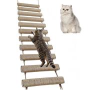 Échelle pour ,Pont échelle Mural pour Chaton Structure escade en Corde de Sisal Arbre a Mural Cadre