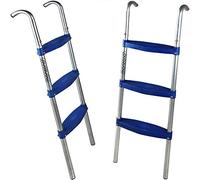 Échelle pour Trampoline 110cm Accessoire Trampoline 3 marches en métal Jardin extérieur sécurité pour Trampoline 366cm