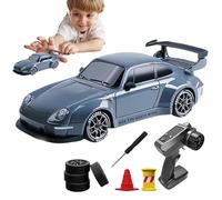 Échelle RC Drift Car 1/10, 4 WD All -Theel Drive Electric Vehicle, rétro Driift Master | Voiture télécommandée de qualité Hobby avec châssis en Carbone, Direction de précision pour Le Parcours d