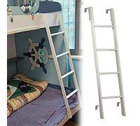 Échelle Robuste en métal pour Lits superposés - Échelle d'escalade Double Robuste pour dortoir, Caravane et Cabine - Conception Blanche Durable pour Un accès sécurisé
