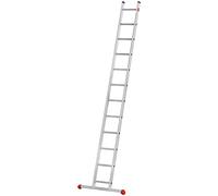 Echelle Simple 12 échelons 3,4m/4,3m en alu Professionnelle Hailo ProfiStep Uno