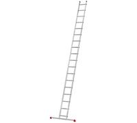 Echelle Simple 18 échelons 5,1m/6m en alu Professionnelle Hailo ProfiStep Uno