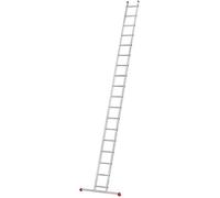 Echelle simple 18 échelons 5,1m/6m en alu professionnelle Hailo ProfiStep Uno