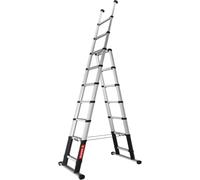 Telesteps Échelle télescopique Combi Line 3 m 3-en-1 - Échelle double, profilé antidérapant