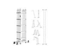 Echelle Télescopique 7 en 1 Hauteur de Portée 575cm Capacité 150kg Cadre A