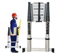 Échelle télescopique à rallonge 8 m/7 m/6,2 m/5 m/4 m/3,8 m/2 m/1 m, échelles télescopiques en aluminium pour travaux intérieurs extérieurs sur le toit de la maison, camping-car, grenier, charge 150