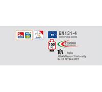 Echelle télescopique aluminium FACAL 4x3 haut. travail max. 4,35 m ALU PRO - BK/1,5A