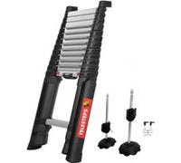 Echelle télescopique automatique PRIME LINE 4,1m avec stabilisateur et pied - TELESTEPS - TEL-72241STAB/PPS