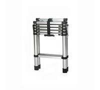 Échelle télescopique avec système rétractable à un bouton en aluminium pour usage domestique et professionnel, léger et portable, sûr et