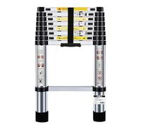 Échelle Télescopique BM TOOLS 2,6M en Acier Inoxydable, Charge 150kg Pliable Extensible Unique Droite Multi-Fonction, Bricolage