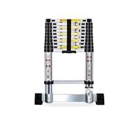 Echelle Télescopique BM TOOLS 3,8M en ALU avec stabilisateur - Charge 150kg Pliable Extensible Unique Droite Multi-fonction