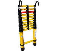 Échelle télescopique de 5 m avec crochet extensible pour toit de maison et travaux électriques, parfaite pour les projets d'escalade et de bricolage et design léger