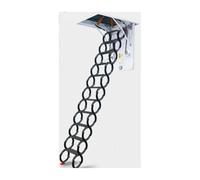 echelle telescopique Échelle télescopique électrique for grenier, pliable au plafond, en acier au carbone, invisible, for grenier, adaptée à l'intérieur et à l'extérieur escalier(Svart,80*100cm)