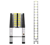 Échelle télescopique en Aluminium avec Sac de Transport pour Utilisation en intérieur et extérieur 470 cm