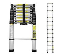 Échelle télescopique en aluminium de 1,8 m - Pliable - Capacité de charge de 150 kg - Multifonction - Portable - Idéal pour la maison et le Soppalco