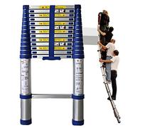 Échelle télescopique en aluminium de 4,2 m, 8 m, 7 m, 6,2 m, 5 m, 4 m, 3,8 m, 2,6 m, extension de charge de 150 kg, idéale pour le travail en plein air, camping-car, accès au grenier, design compact