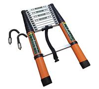 Échelle télescopique en aluminium extensible de 5,6 m pour toit de camionnette, charge de 150 kg, crochet amovible, 8 m, 7 m, 6 m, 5 m, 4 m, 2 m, parfait pour l'accès au grenier.