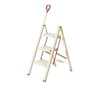 Échelle télescopique Escabeau Pliable à 3 marches for la Maison, échelle télescopique à Cadre en A, Rampe à pédales Larges, Tabouret Pliant d'escalade Échelles Pliante Loft