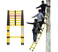 Échelle télescopique isolée en fibre de verre extensible 5 m, 4,5 m, 4 m, 3,5 m, 300 cm, 2,5 m, 2 m, pour travaux électriques sur toits, design pliable pour un rangement facile