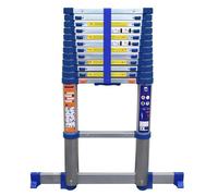 Echelle Télescopique Keli (380 Cm), Echelle Pliante - Escamotable, Fabriquée En Aluminium De Qualité Professionnelle, Certifiée à 1