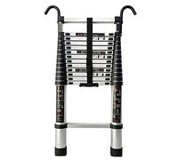Échelle télescopique multifonction en aluminium extensible 7,9 cm, 7,9 m, 7,9 m, avec crochet, portable, légère, robuste, idéale pour la maison, le jardin et une utilisation professionnelle