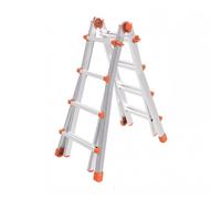 Échelle Télescopique Polyvalent Équipe Plus Aluminium 4+4 Échelons Hauteur Max