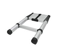 Échelle télescopique portable robuste de 4,6 m et 4,1 m. Repose-pieds en caoutchouc idéal pour l'entretien des bâtiments.
