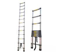 Échelle télescopique professionnelle pliable de 8 m pour toit de camping-car, grenier - Poids léger de 150 kg - Design compact pour l'extérieur et la maison