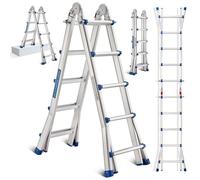 Échelle télescopique - STANEW - 3 en 1 - Aluminium - 5,1 m - 150 kg