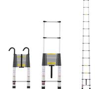Echelle télescopique VEVOR, 5 m aluminium léger, échelle pliante télescopique multiple, capacité de charge 170 kg, échelle compacte portable pour la maison, la caravane, le grenier