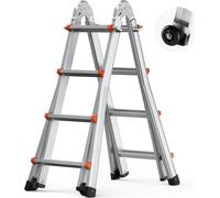 VEVOR Échelle télescopique à cadre en A en aluminium 4000 mm 149,7 kg extérieur