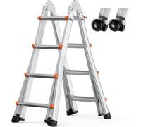 VEVOR Échelle télescopique à cadre en A en aluminium 4670 mm 149,7 kg extérieur