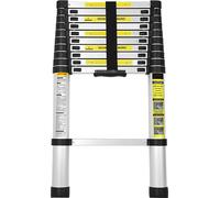 Échelle télescopique VINGO 3.2M Aluminium Échelle, Portable Échelle à coulisse, Télescopique Aluminium Échelle, Extensible Échelle multifonctions, Charge maximale 150kg