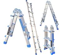Échelle télescopique WORHAN 302 cm Échelle simple Échelle pliante Échelle multifonction Choix de la taille L3