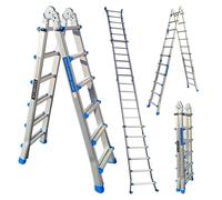 Échelle télescopique WORHAN 587 cm Échelle simple Échelle pliante Échelle multifonctionnelle Choix de la taille L6