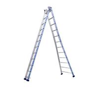 Tubesca - Echelle transformable 2 plans 12+12 échelons Haut. d'accès maxi 6,90m - PLATINIU G