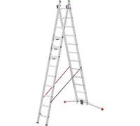 Echelle transformable 2 plans 2x12 échelons 6m61 en Aluminium Hailo S 110 Pro