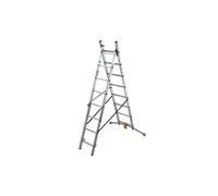 Echelle transformable 2 plans 2x8 échelons 4m40 en aluminium Hailo HobbyLot