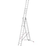 Echelle Transformable 3 Plans 3x12 échelons 8,1m/8,8m en Aluminium Hailo S 120 Pro