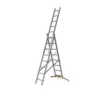 Echelle Transformable 3 Plans 3x8 échelons 4,9m/5,8m en Aluminium Hailo HobbyLot