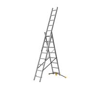 Echelle transformable 3 plans 3x8 échelons 4,9m/5,8m en aluminium Hailo HobbyLot