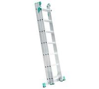 Echelle transformable 3 plans coulissante extensible 7 marches G